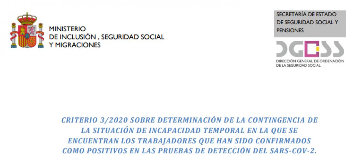 DOCUMENTO: Guía para la actuación en el ámbito laboral en relación al nuevo coronavirus