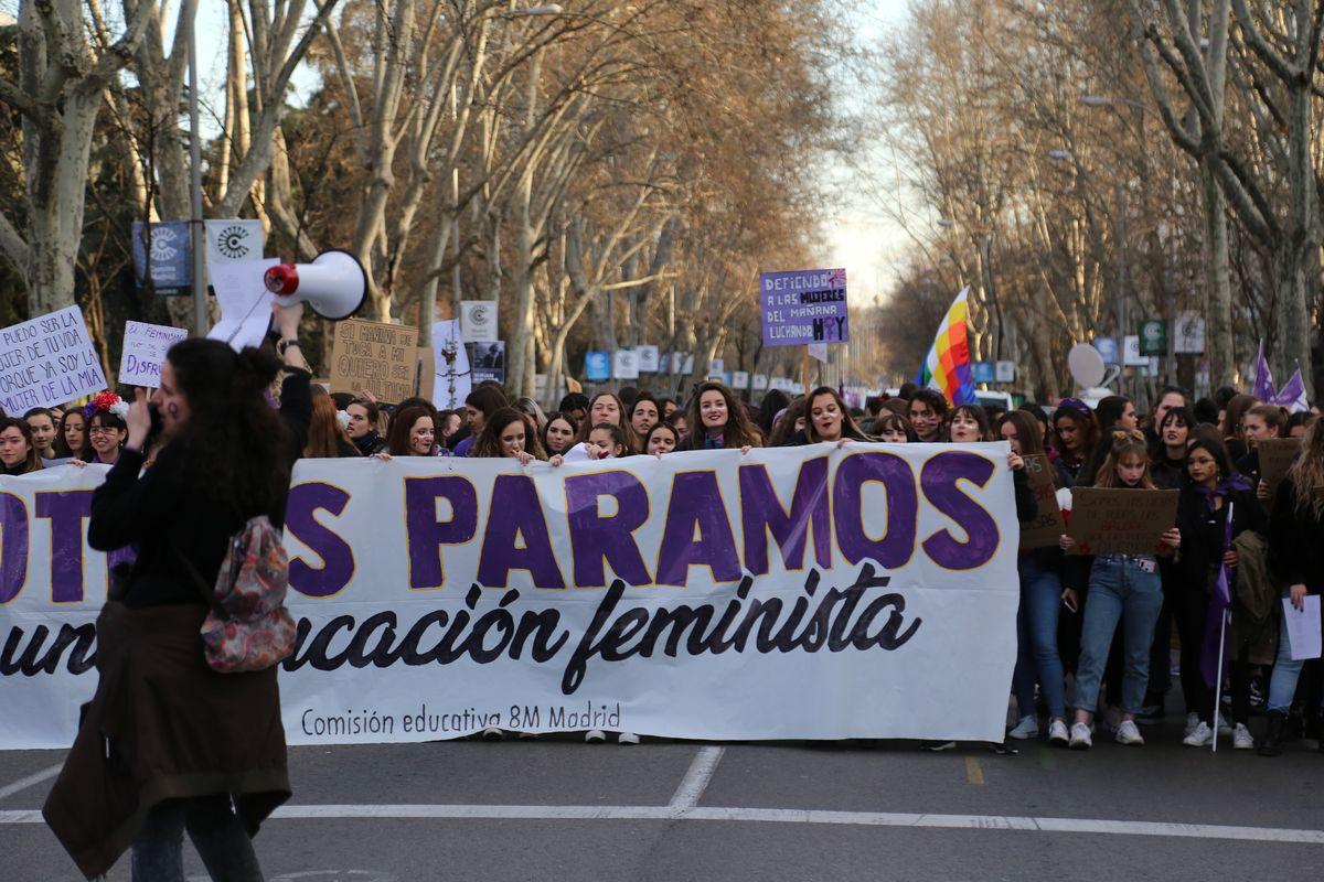 Manifestacion 8M, Día Internacional de la Mujer Trabajadora, Madrid 2019