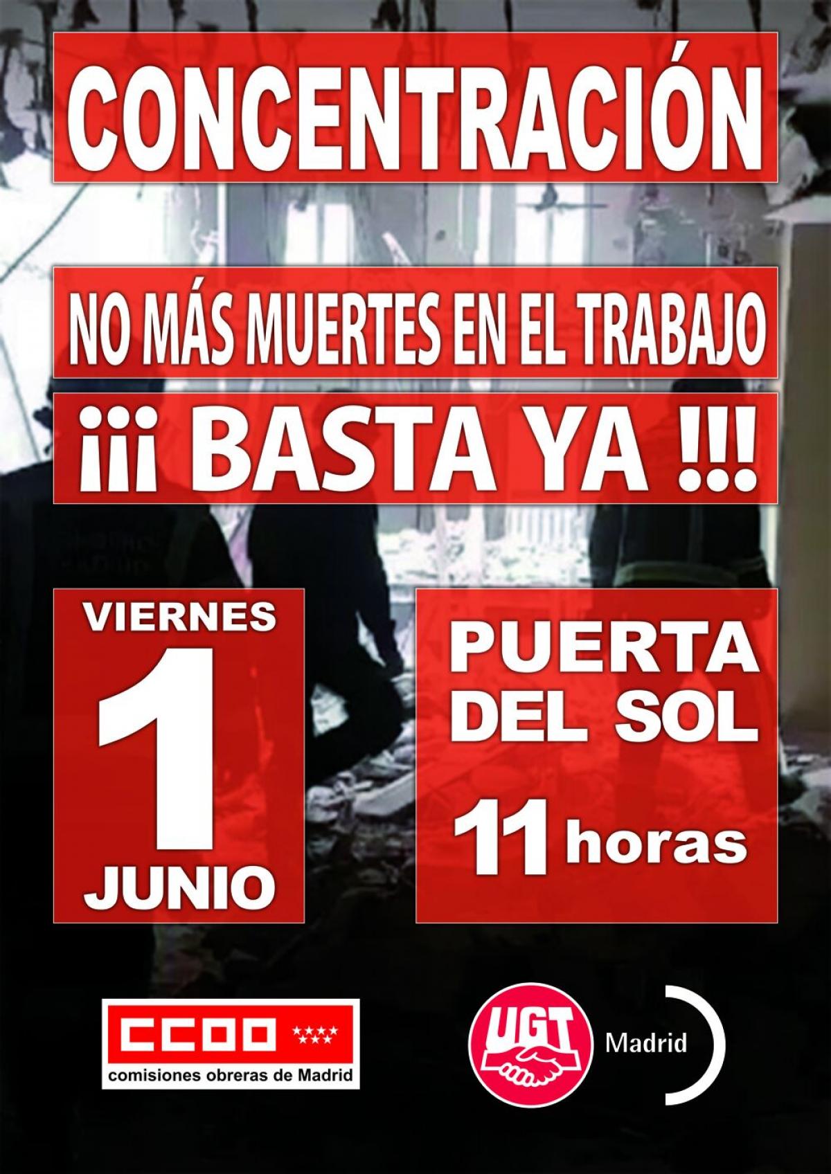 Concentración contra la siniestralidad laboral