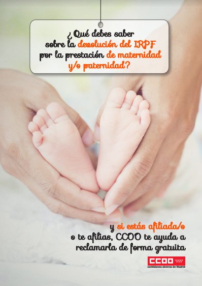 Devolución del IRPF por la prestación de maternidad y/o paternidad