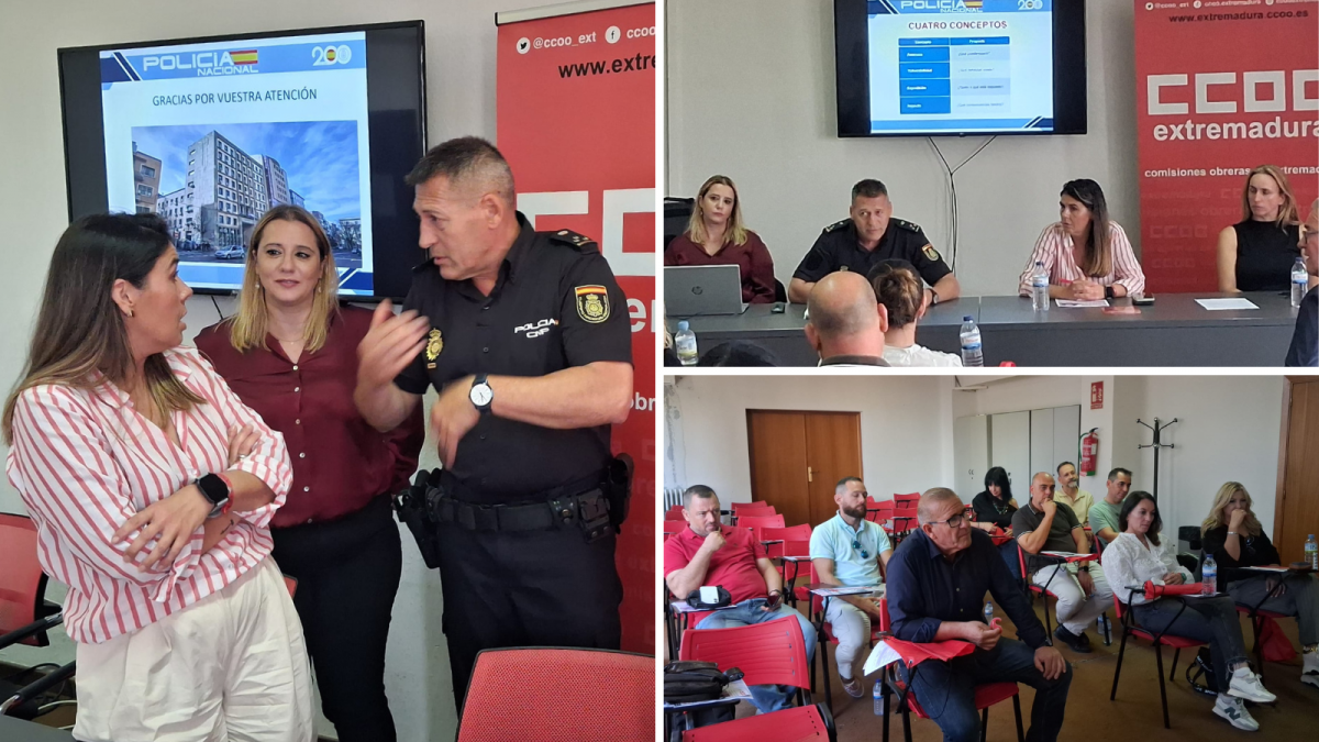 CCOO del Hábitat de Extremadura refuerza la seguridad privada con formación especializada
