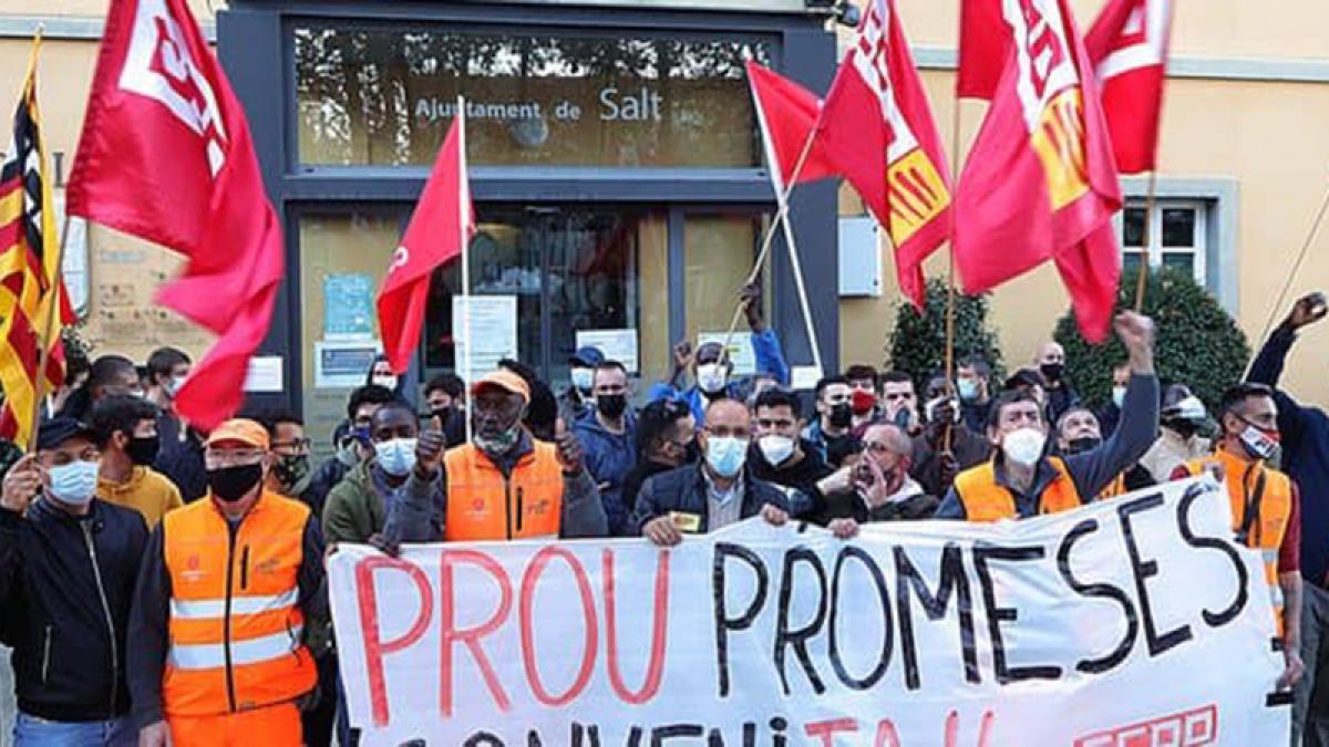 Substitució de treballadors en vaga al municipi de Salt a Girona