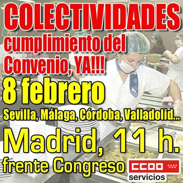 Movilización por el cumplimiento del Convenio Colectivo del sector de Colectividades