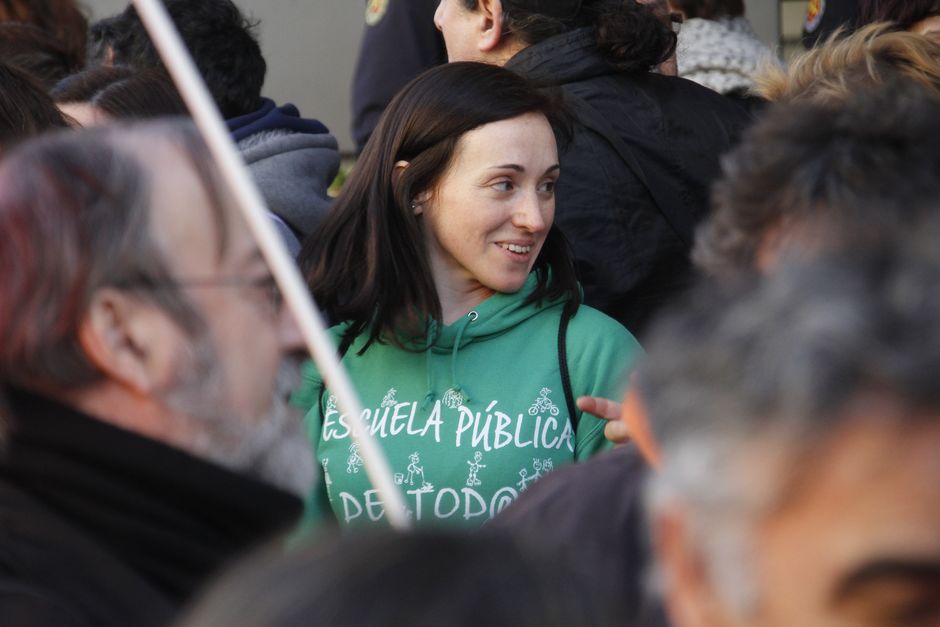 Concentración contra la LOMCE y las reformas educativas