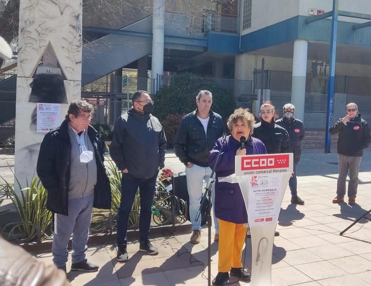 Homenaje a los Abogados de Atocha en Coslada
