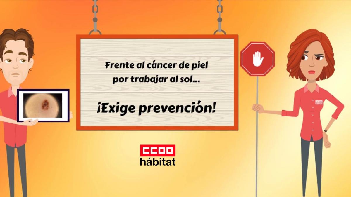 CCOO del Hábitat lanza el vídeo "Bajo el sol, trabajo seguro y piel protegida" para prevenir el cáncer de piel en los trabajos al aire libre