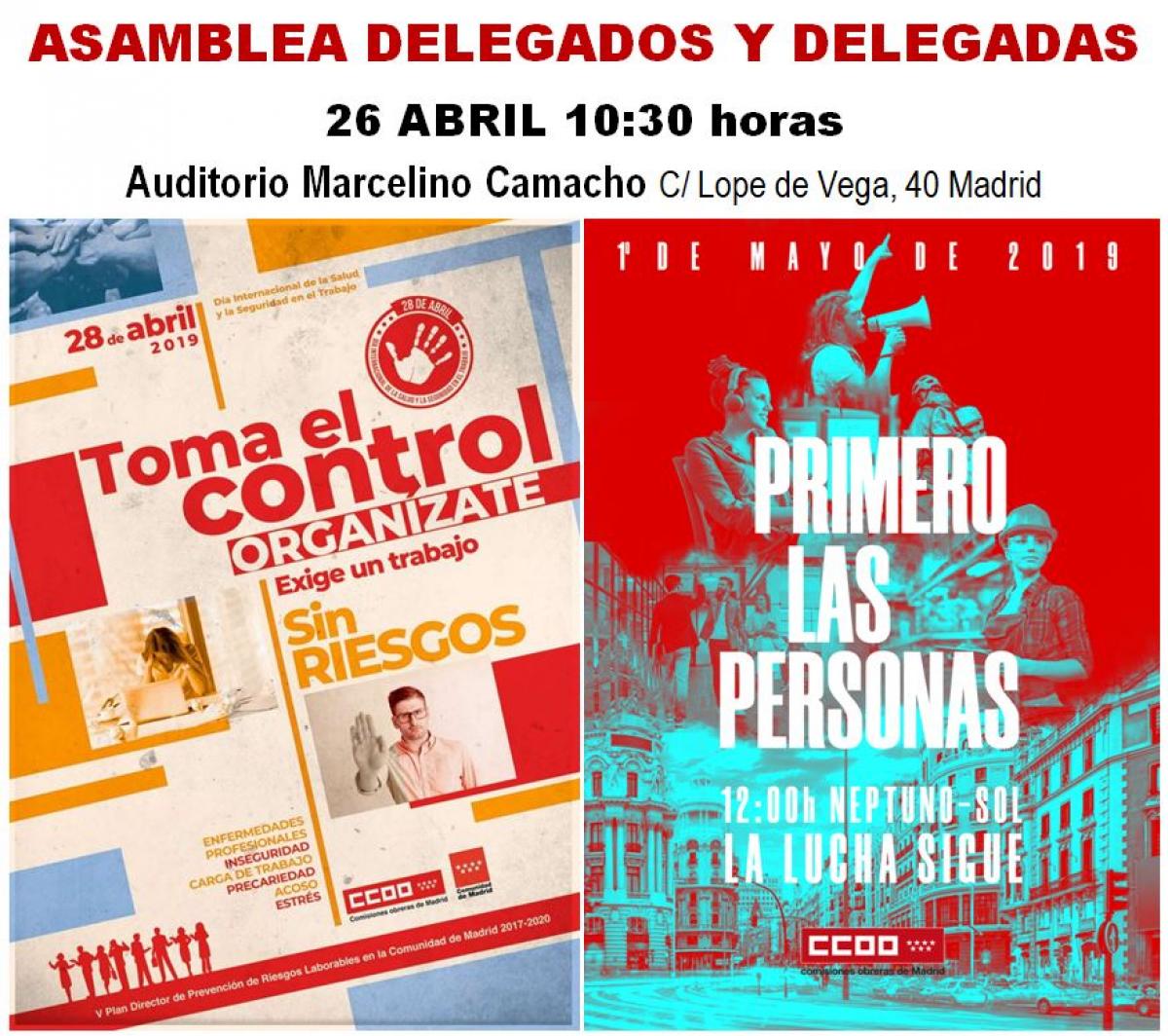 Asamblea Delegados y Delegadas 26 abril