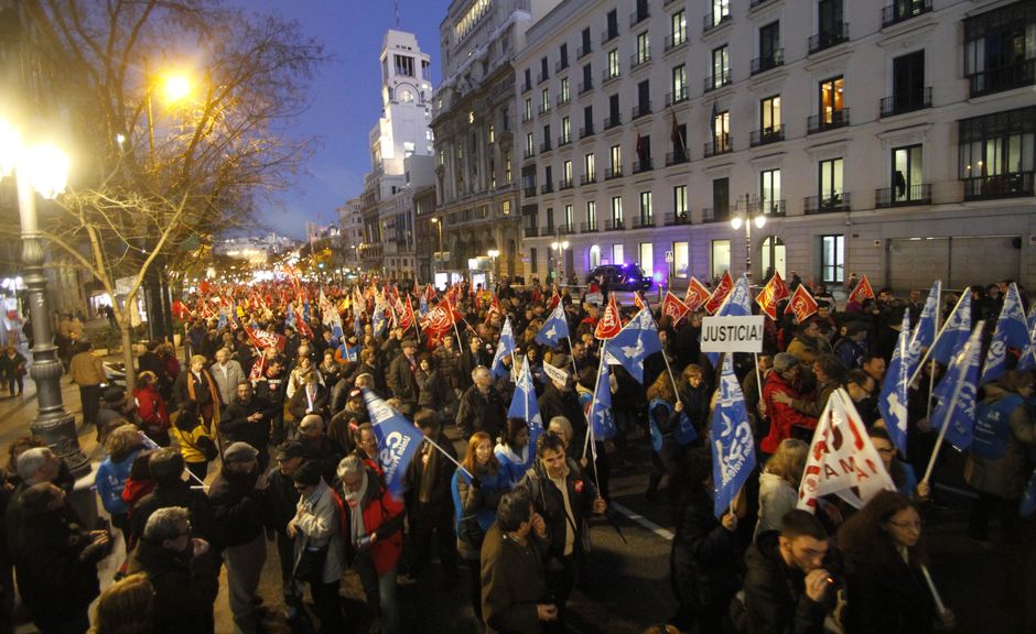 Manifestación Huelga No Es Delito, por la amnistía de trabajadores/as represaliados/as