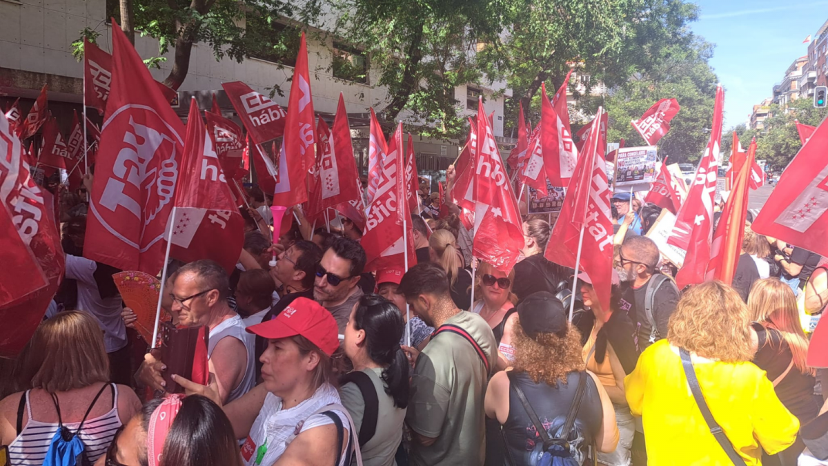 Manifestación Limpieza Edificios y Locales Madrid