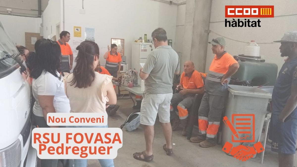 Nou Conveni RSU FOVASA Pedreguer