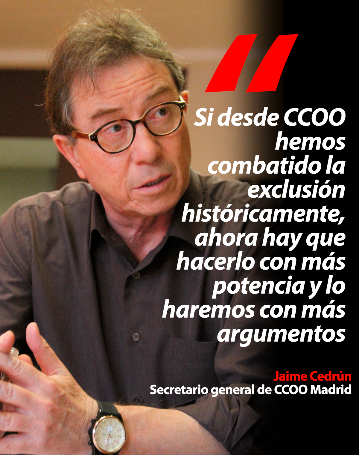 Ahora más que nunca, rescatar a las personas