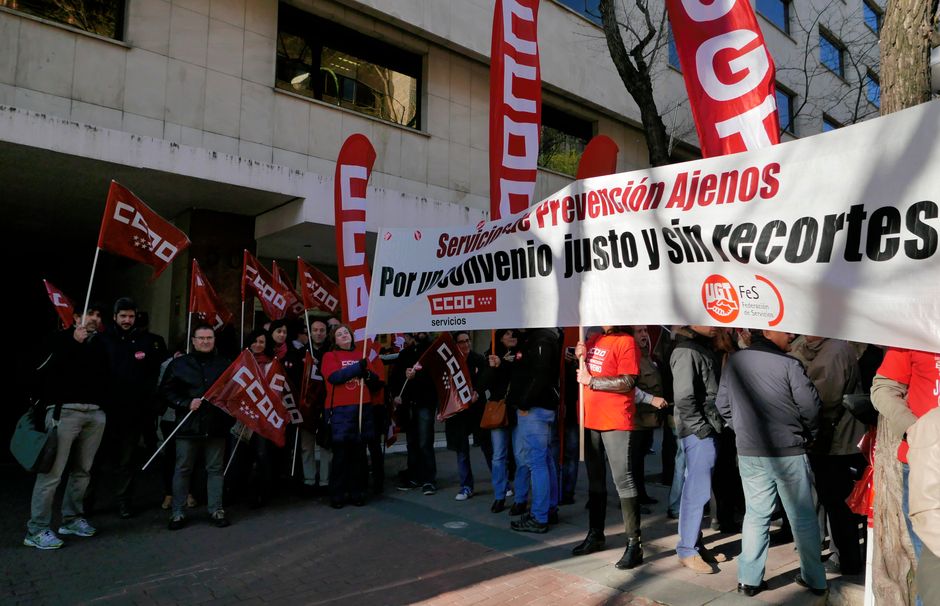 Movilización en defensa del Convenio de Servicios de Prevención Ajenos