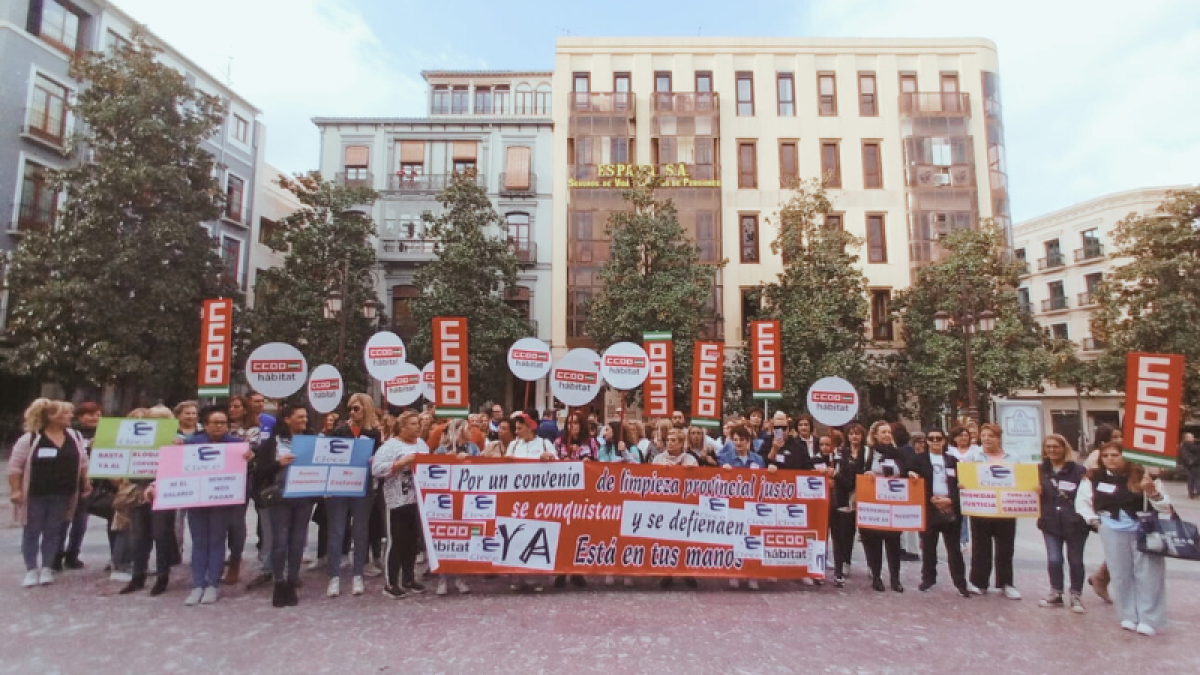 CCOO del Hbitat de Granada reclama el desbloqueo del convenio colectivo de Limpieza de la provincia