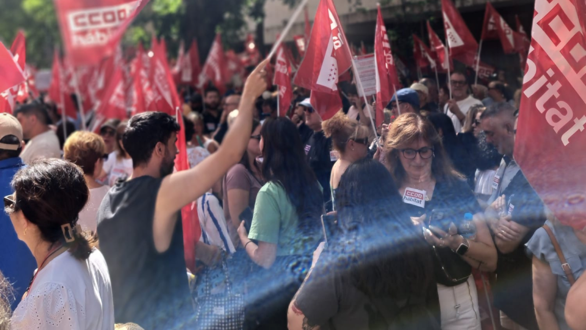 Manifestación Limpieza Edificios y Locales Madrid