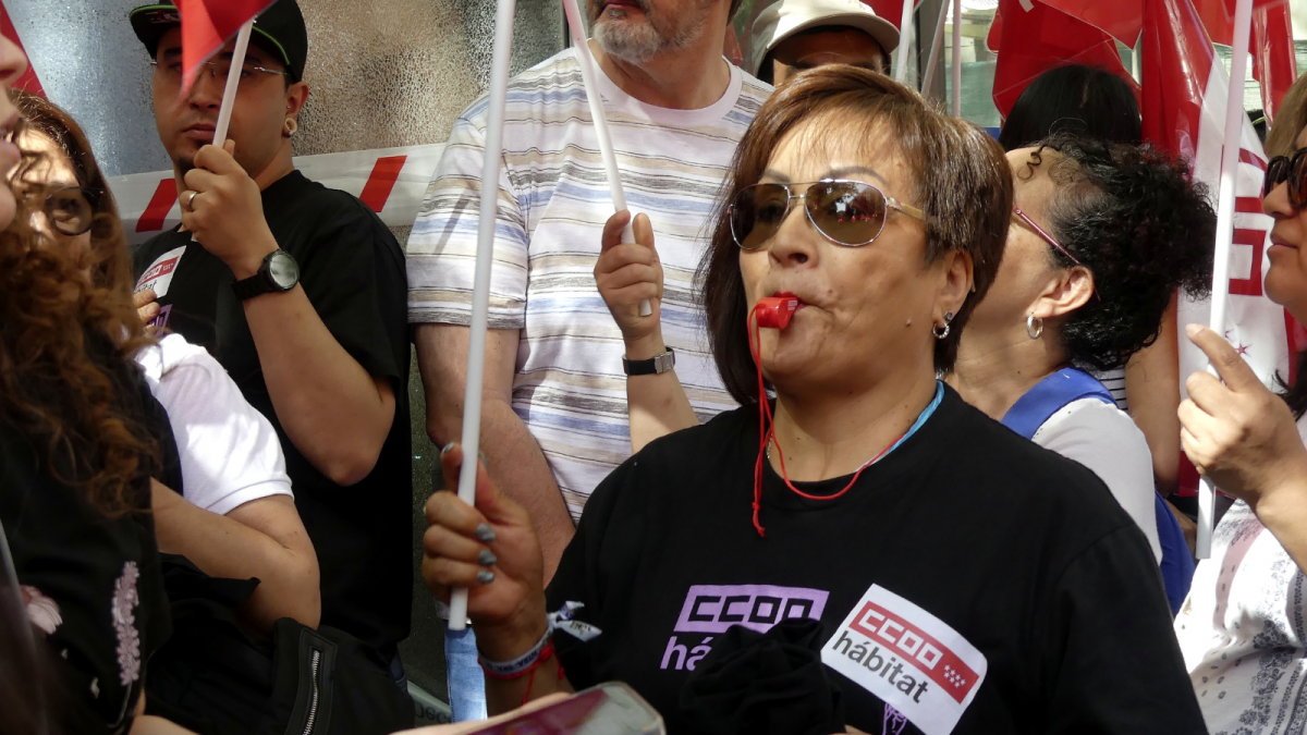 Manifestación Limpieza Edificios y Locales Madrid