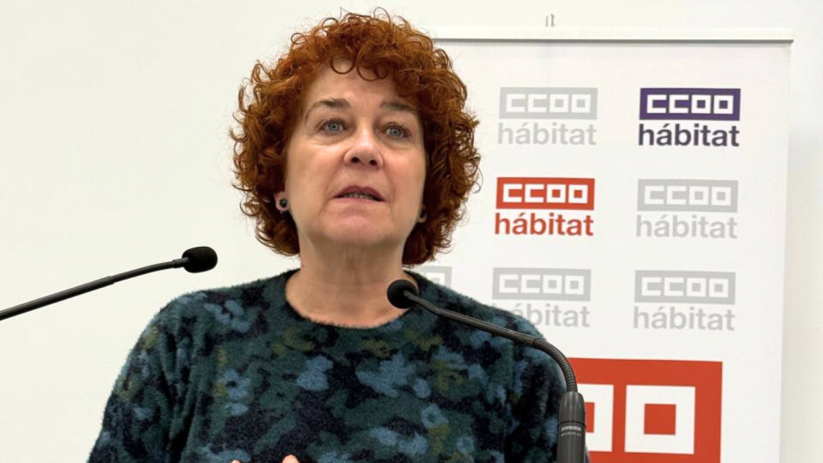 Maribel Cabañero Cabañero, secretaria general de CCOO del Hábitat de Castilla-La Mancha.
