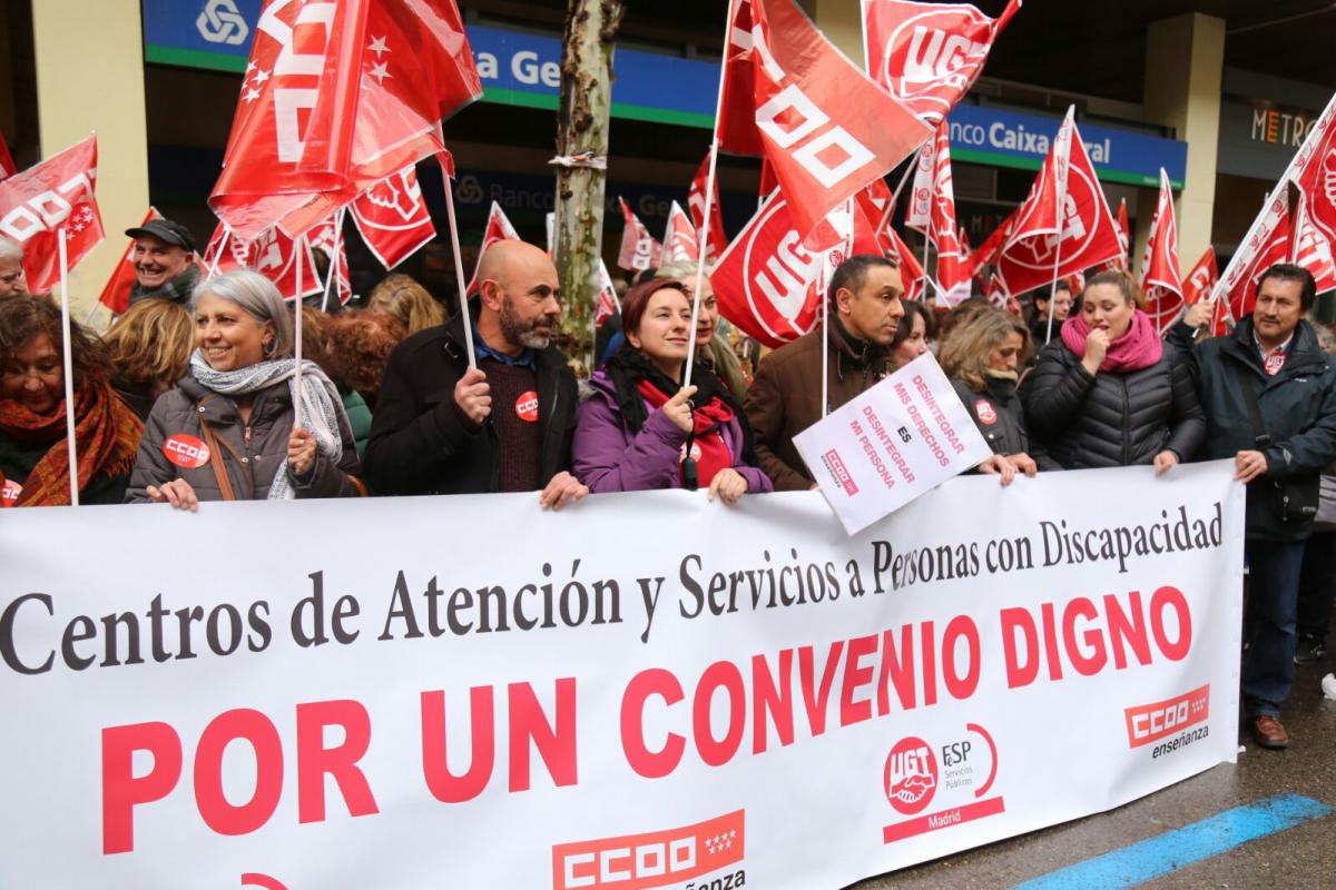 Concentración del personal de atención a la discapacidad