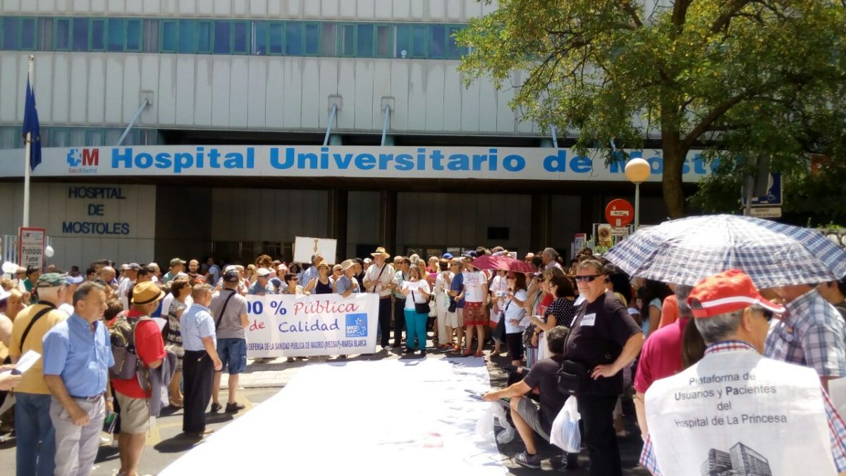 Marea Blanca, en el Hospital Universitario de Móstoles