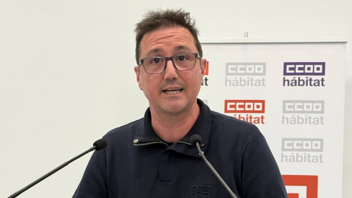 Javier García Carlos, secretario general de CCOO del Hábitat de La Rioja