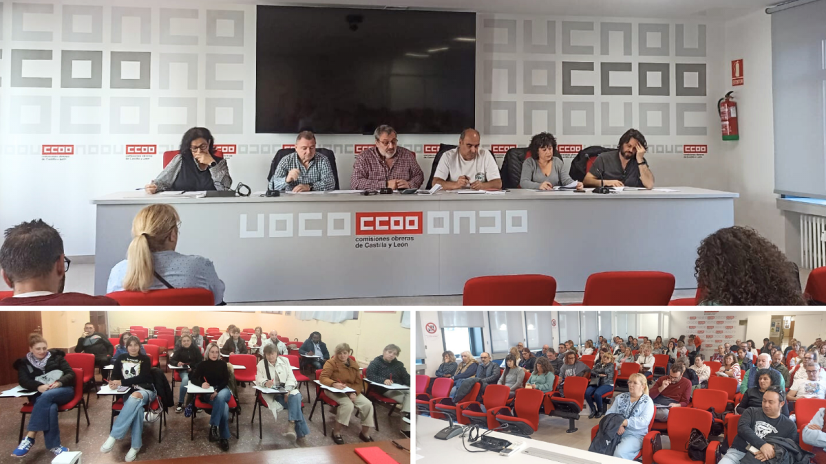CCOO del Hábitat de Castilla y León organiza asambleas de delegados y delegadas de Limpieza en Palencia y Valladolid