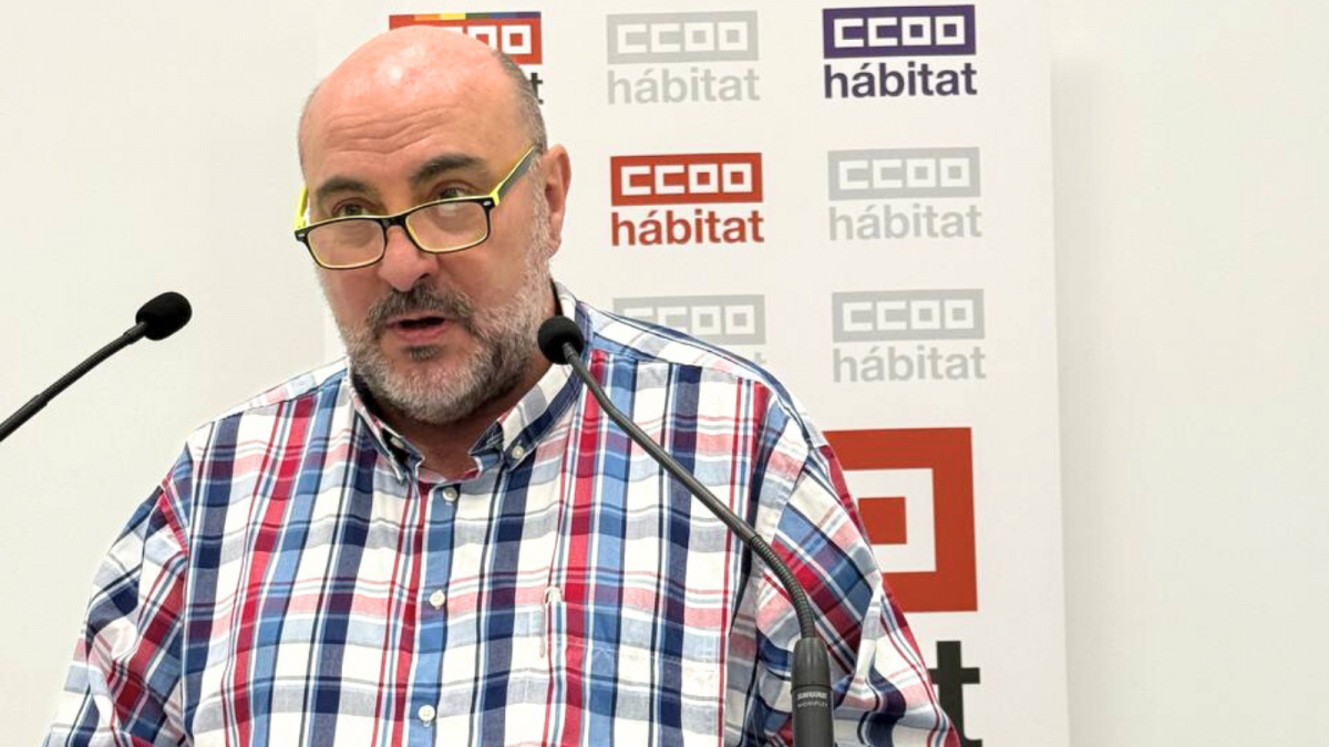 Pablo Castillo Morales, secretario general de CCOO del Hábitat de Aragón.