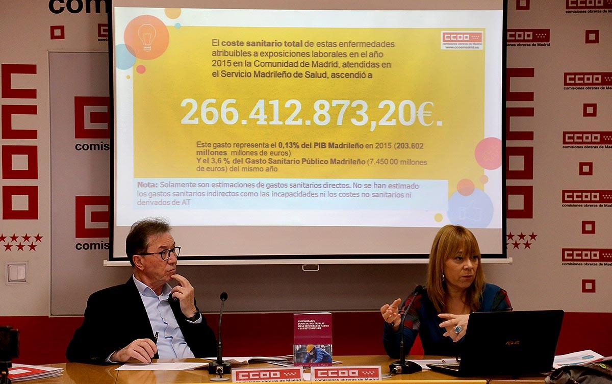 Presentación informe sobre coste de las enfermedades profesionales en la Comunidad de Madrid
