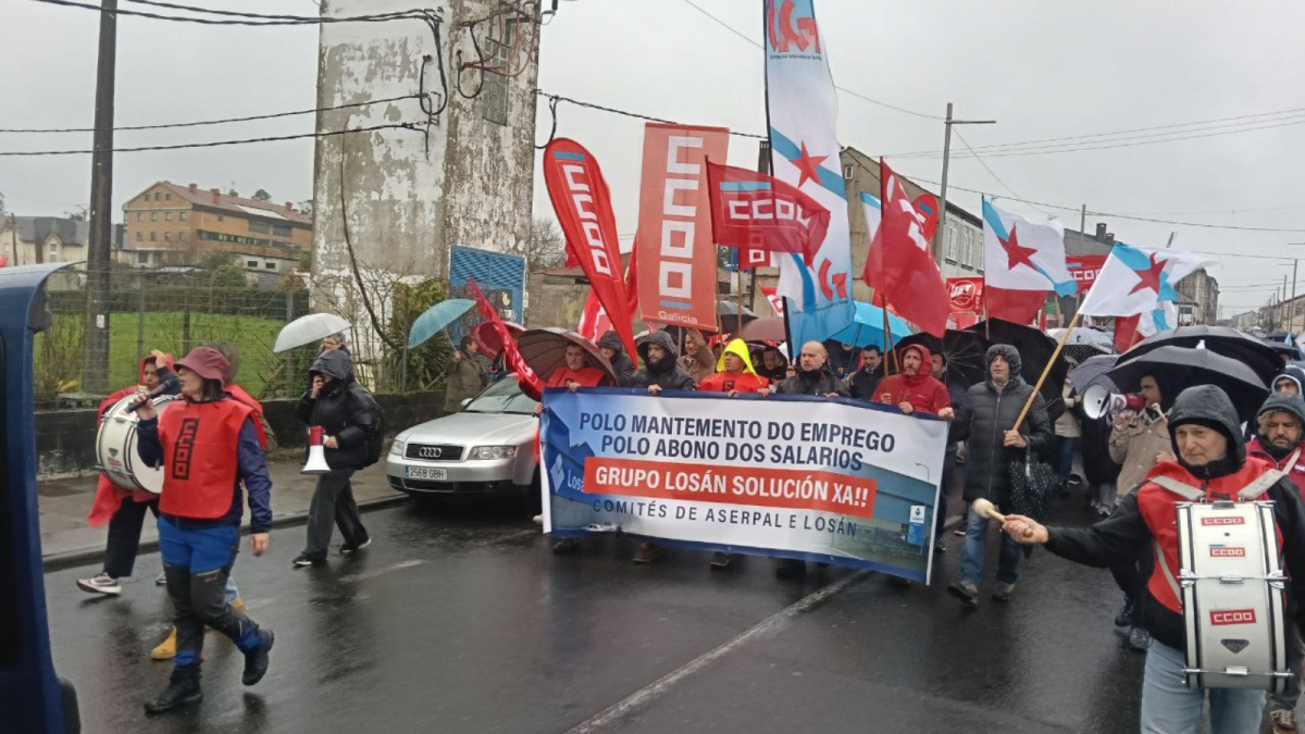 Manifestación Losán Galicia