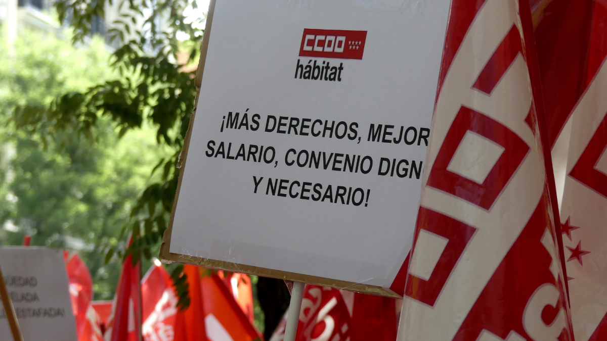 Manifestación Limpieza Edificios y Locales Madrid