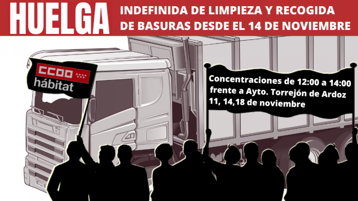 Huelga de Recogida de Basuras y Limpieza Viaria en Torrejón de Ardoz