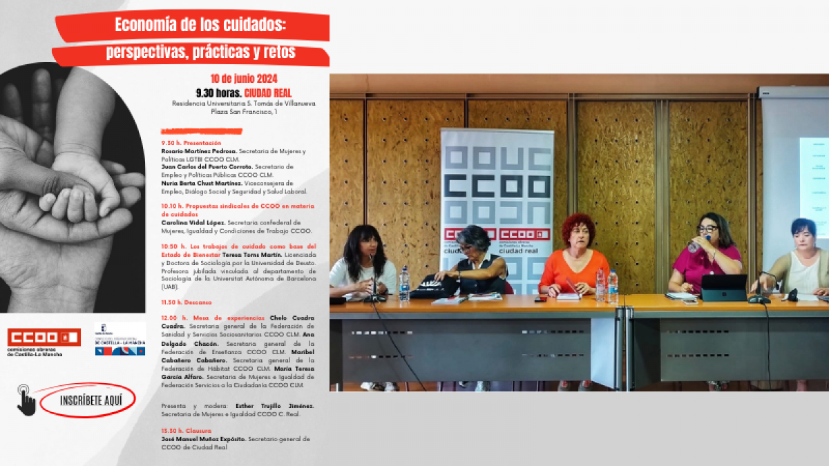 CCOO del Hbitat de Castilla La-Mancha participa en la Jornada sobre cuidados presentada en Ciudad Real