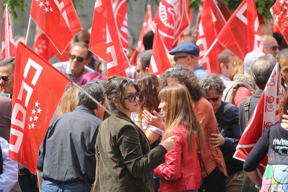 El Área Pública de CCOO de Madrid se concentra ante la Asamblea de Madrid