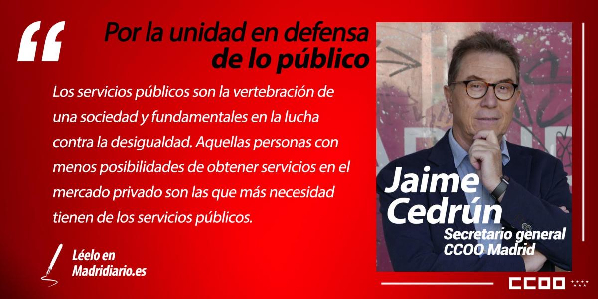 Artículo de opinión de Jaime Cedrún del día 20 de mayo de 2021