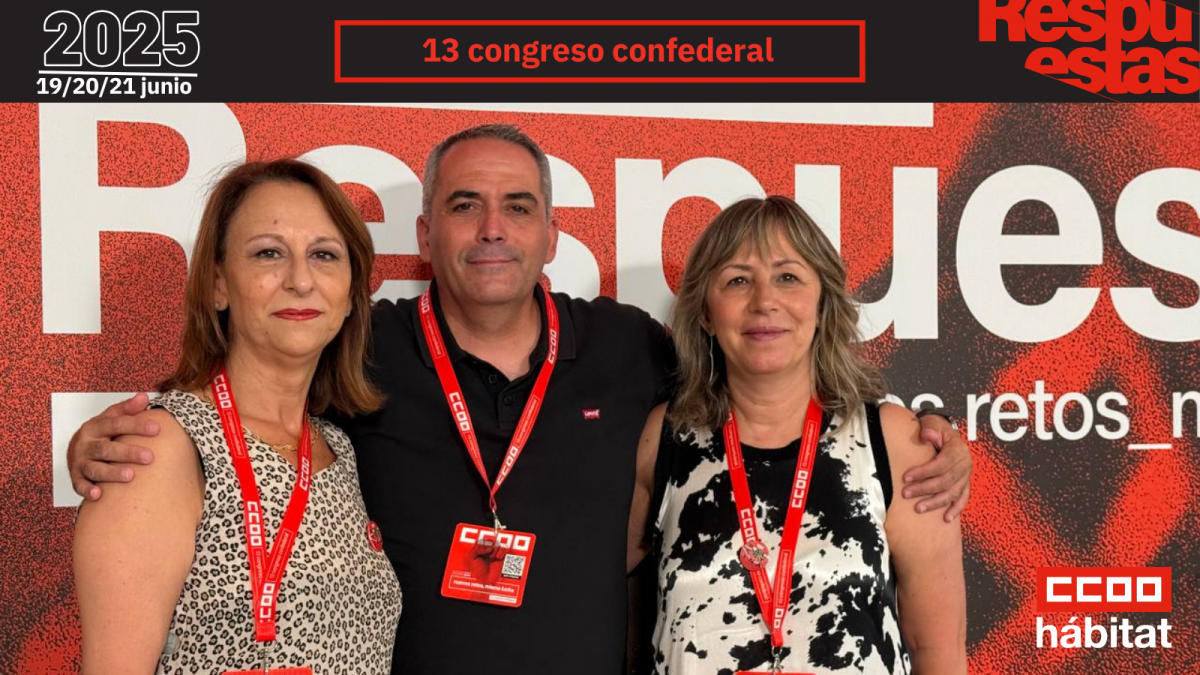CCOO del Hbitat en el 13 Congreso Confederal