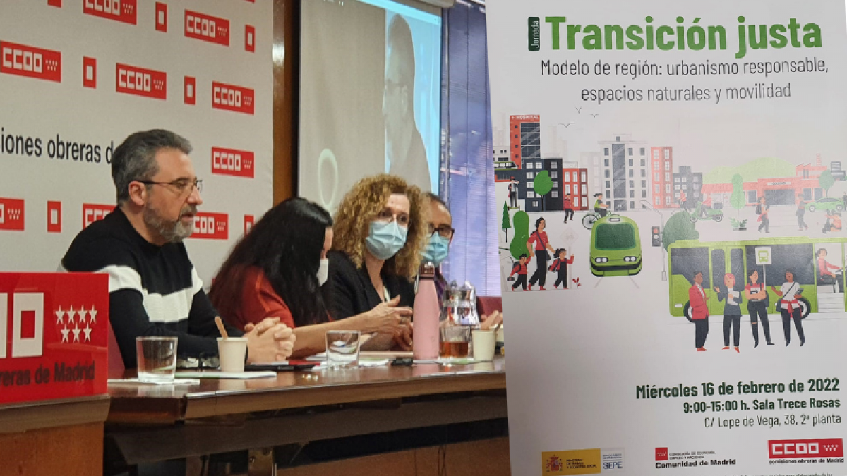 CCOO del Hábitat Madrid participa en la Jornada “Transición Justa” (urbanismo responsable y movilidad)