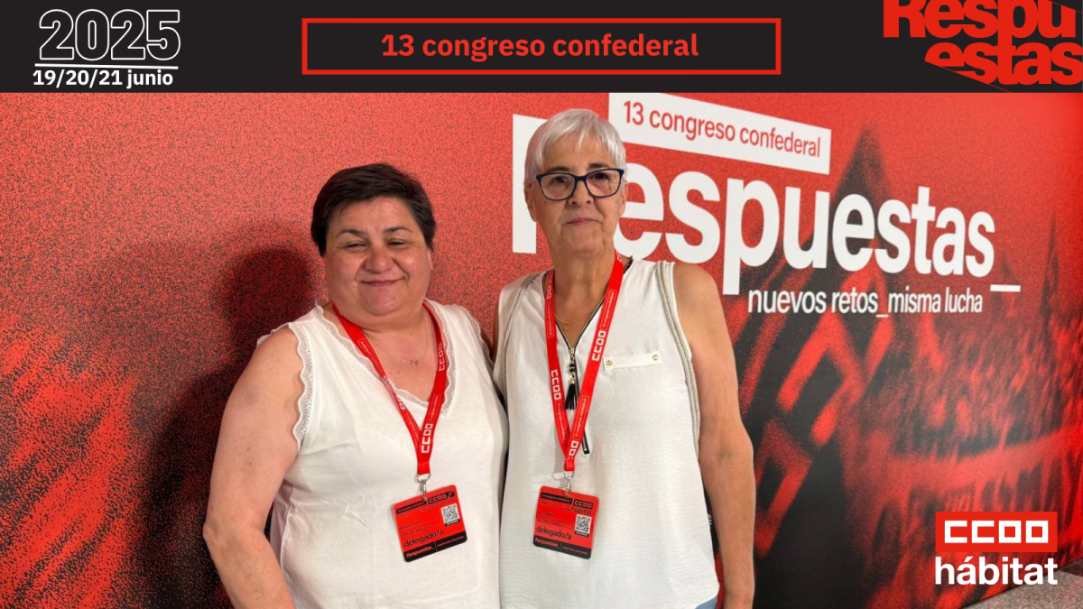 CCOO del Hbitat en el 13 Congreso Confederal