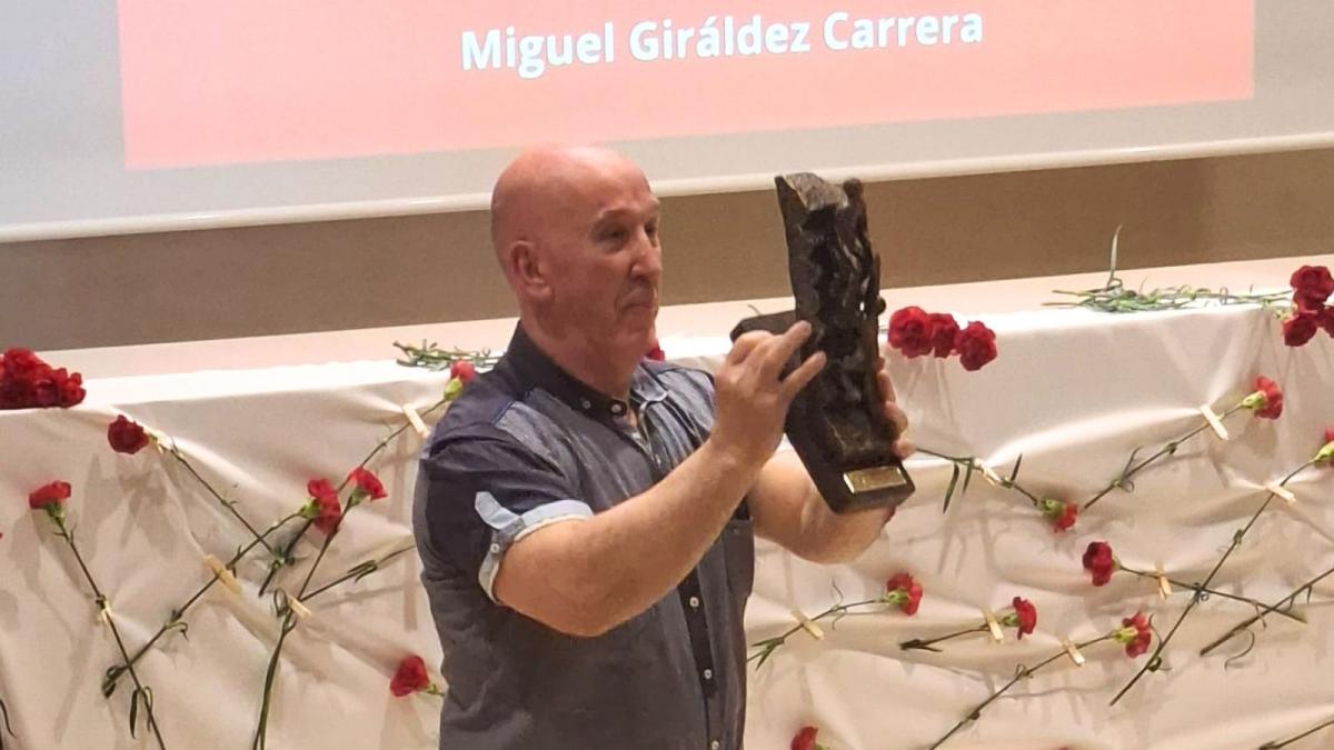 Miguel Giráldez, premio 1º de Mayo da UC de Vigo: o compromiso coa clase traballadora non ten idade
