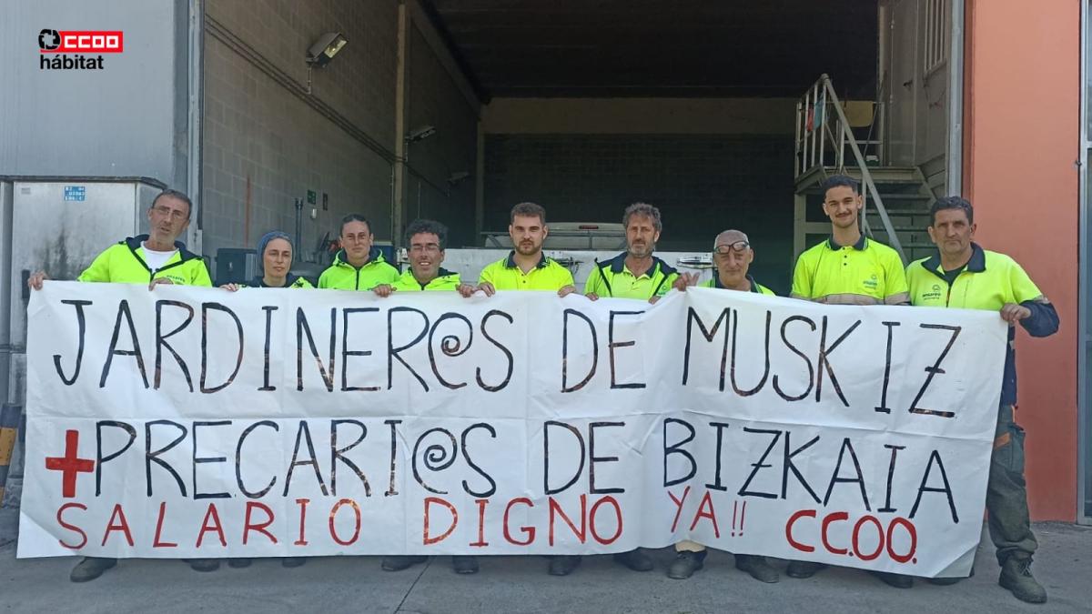 CCOO del Hábitat de Euskadi firma el primer Convenio de Jardinería de Muskiz