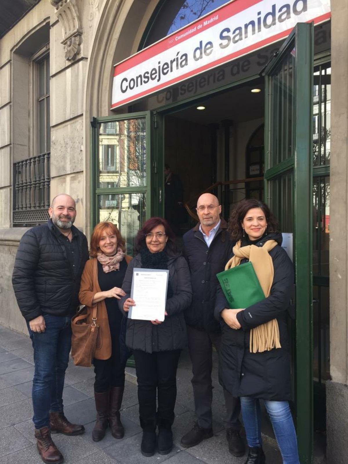 Representante sindicales de la sanidad madrileña