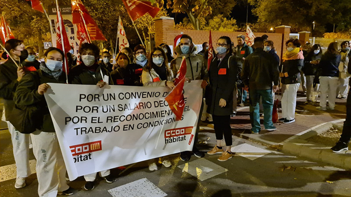 Huelga de Limpieza de Edificios y Locales en Castelln 22 de noviembre de 2021