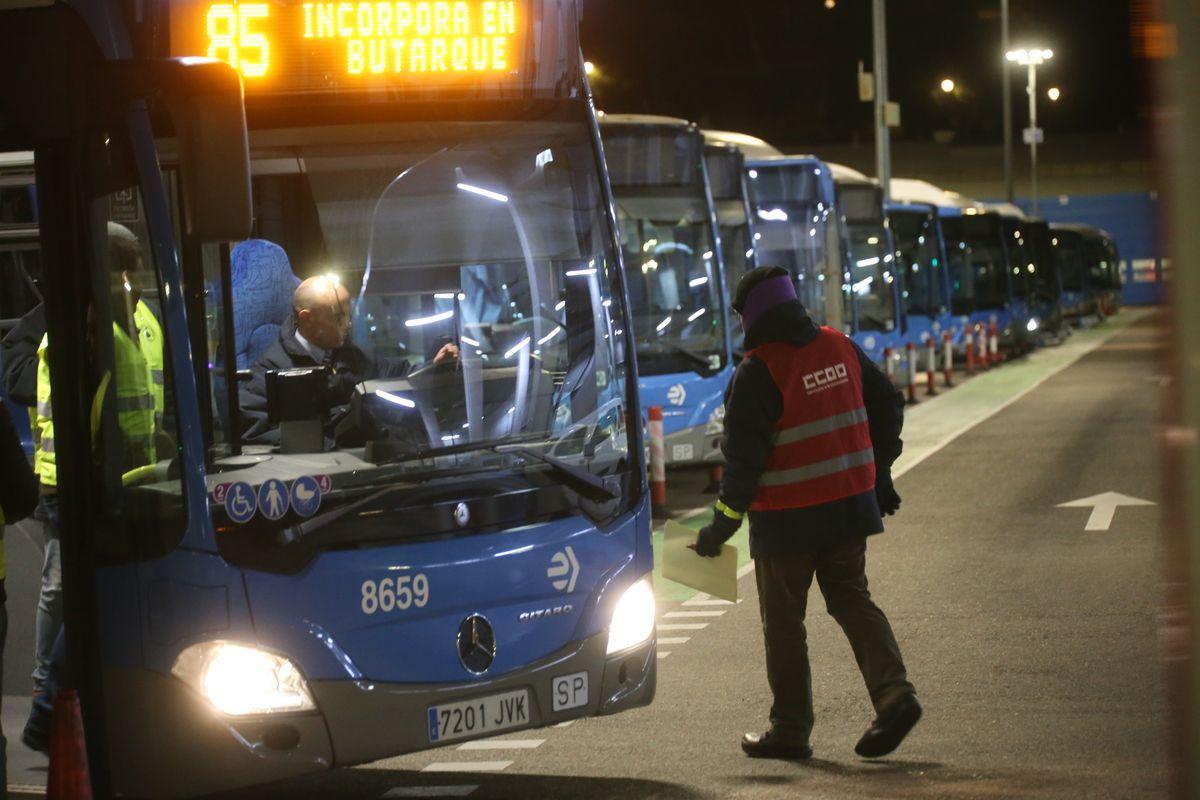 Huelga de 24 horas en la EMT de Madrid