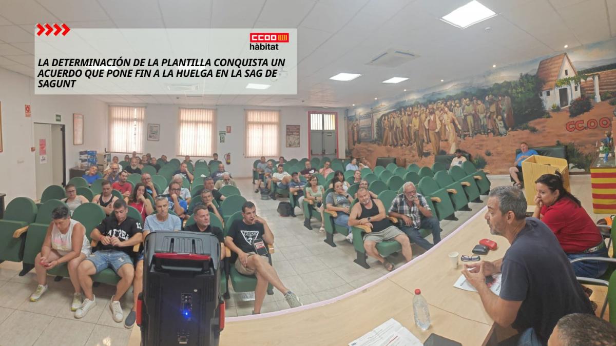 La determinación de la plantilla conquista un acuerdo que pone fin a la huelga en la SAG de Sagunt
