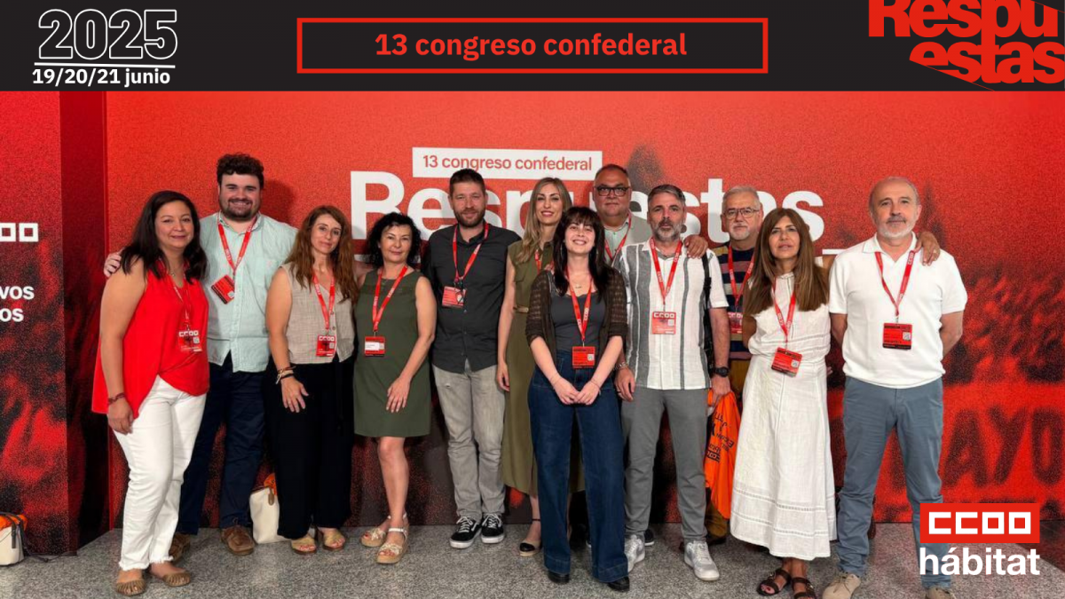 CCOO del Hbitat en el 13 Congreso Confederal