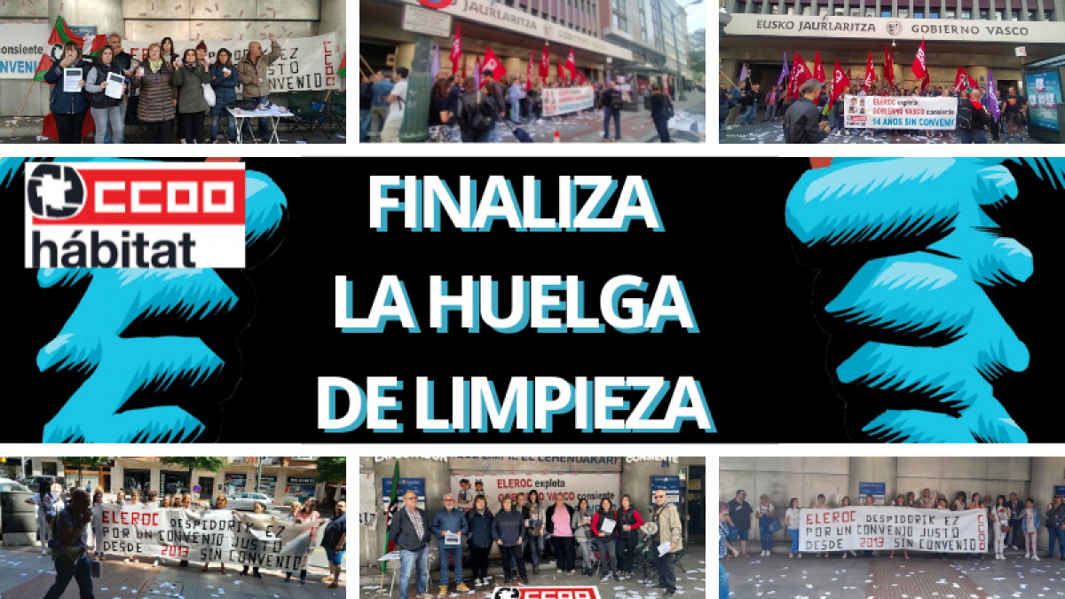 Finaliza con acuerdo la huelga de 71 días de las trabajadoras de la Limpieza de la sede del Gobierno Vasco en Bilbao