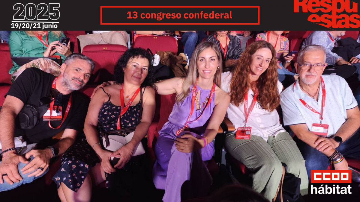 CCOO del Hbitat en el 13 Congreso Confederal