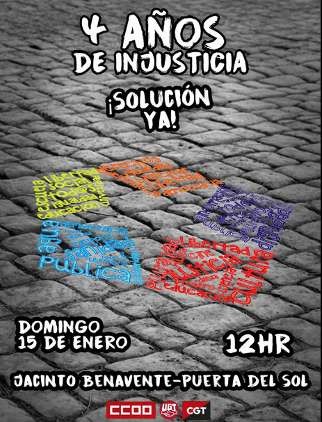 Manifestación de Telemadrid 15 enero 2017