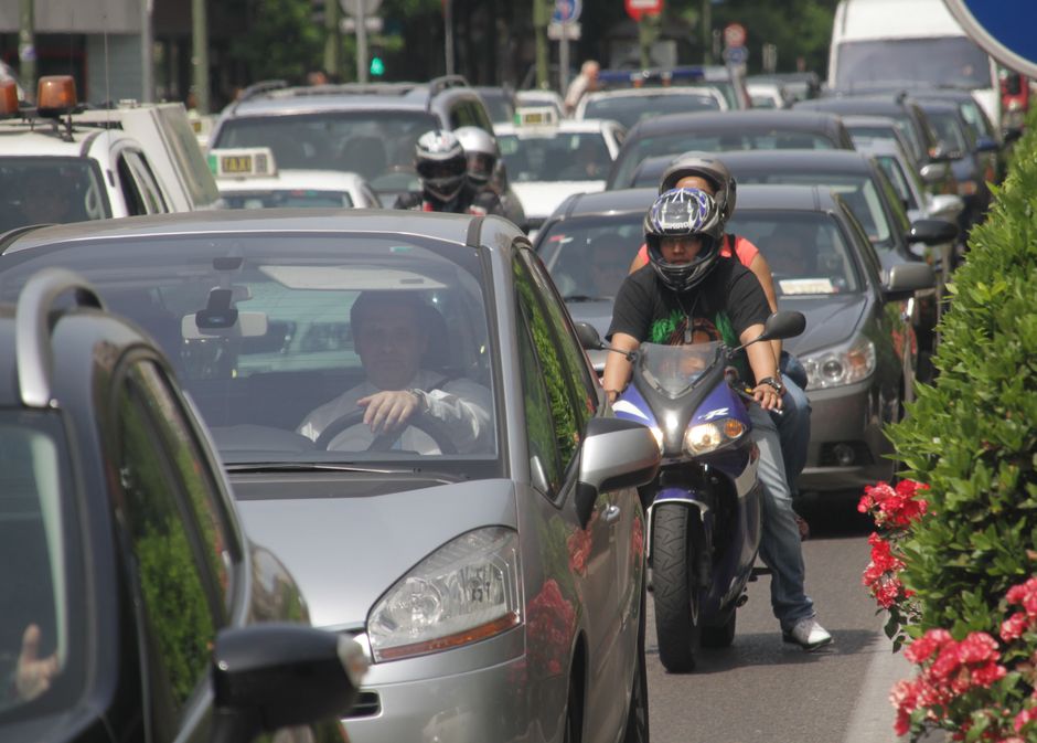 Día sin coches y atascos apoteósicos