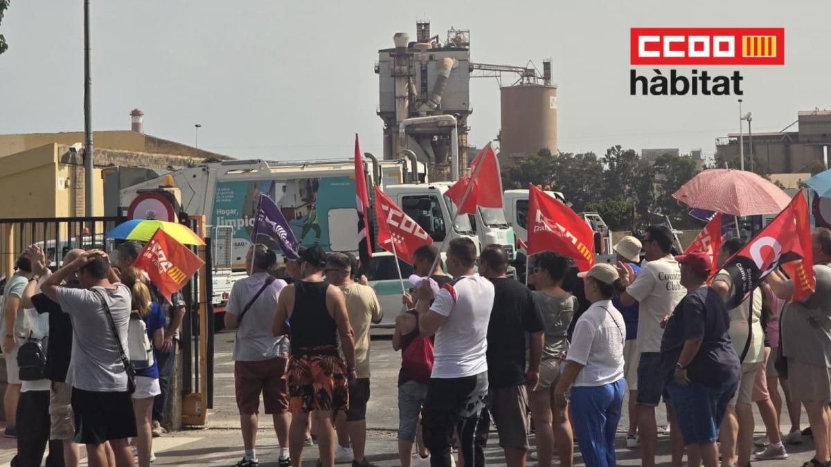 Huelga recogida de residuos de la SAG de Sagunt