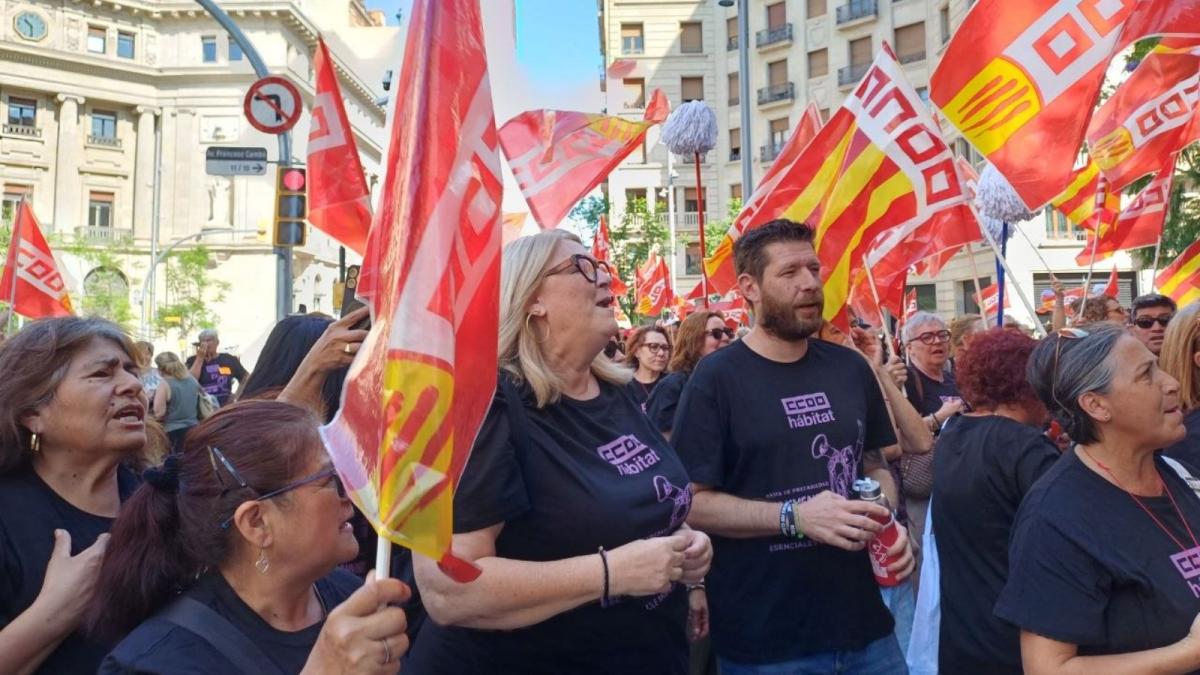 Manifestación Estatal Limpieza Edificios y Locales