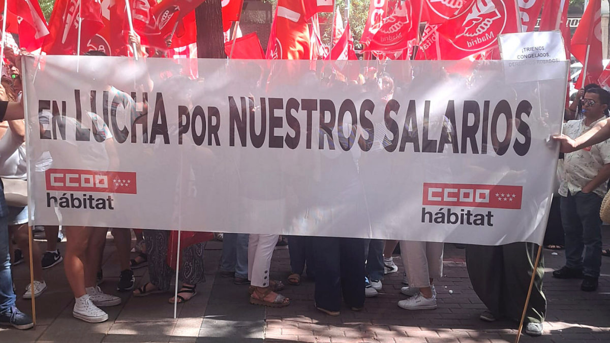 Manifestación Limpieza Edificios y Locales Madrid