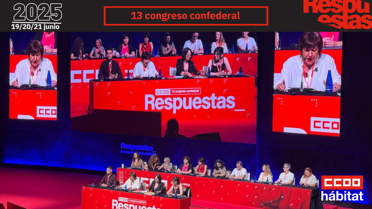 CCOO del Hbitat en el 13 Congreso Confederal